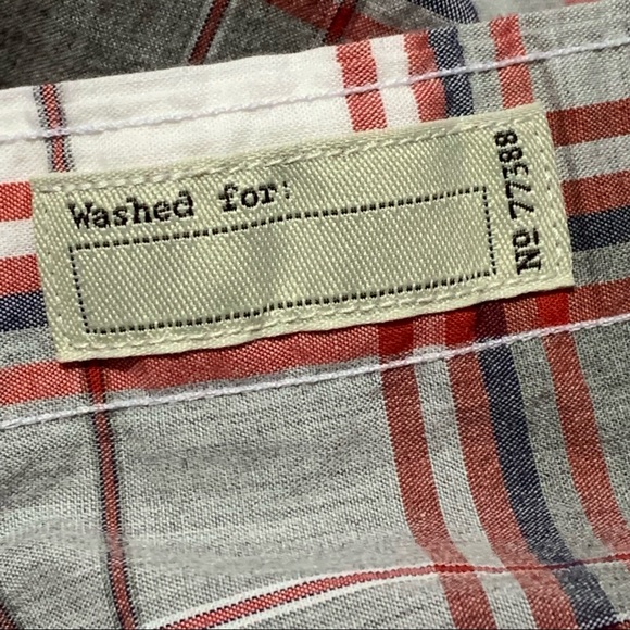 J Crew Mens Classic Fit Stretch Secret Wash Plaid Size Small Long Sleeve Gray - Picture 7 of 9